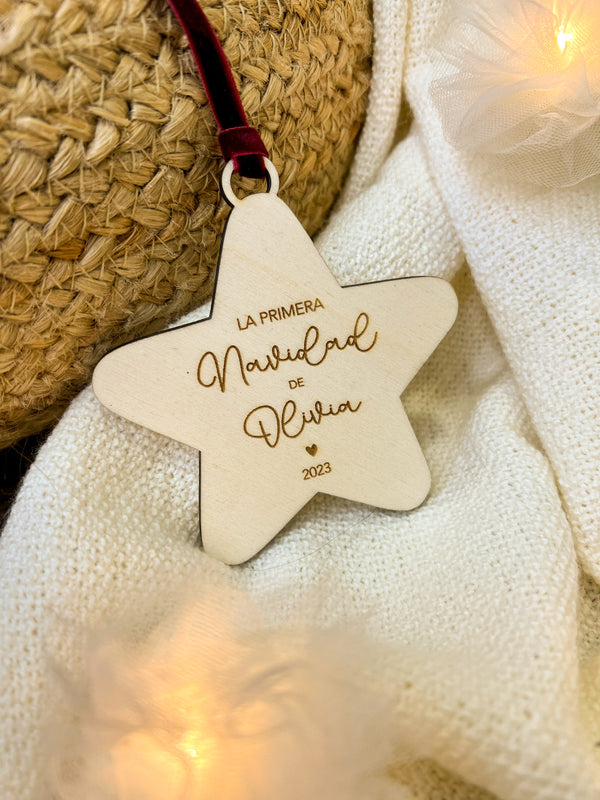 ADORNO ESTRELLA LA PRIMERA NAVIDAD - Ohana Details