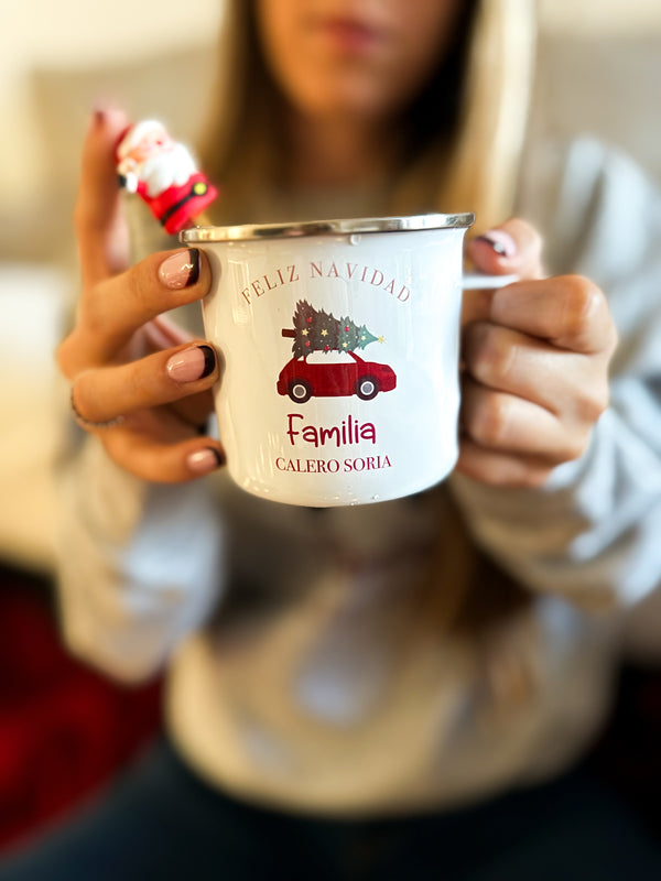 TAZA NAVIDAD COCHE RETRO - Ohana Details